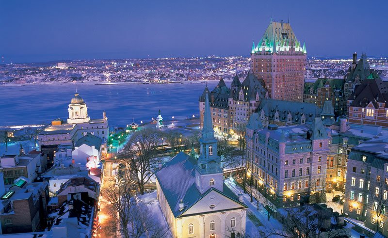 Quebec City at night